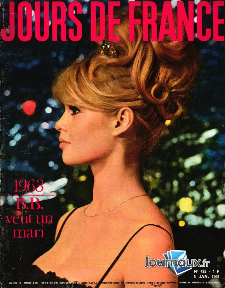Jours de France du 5 Janvier 1963 - Brigitte Bardot  n° 425 2026-02-10