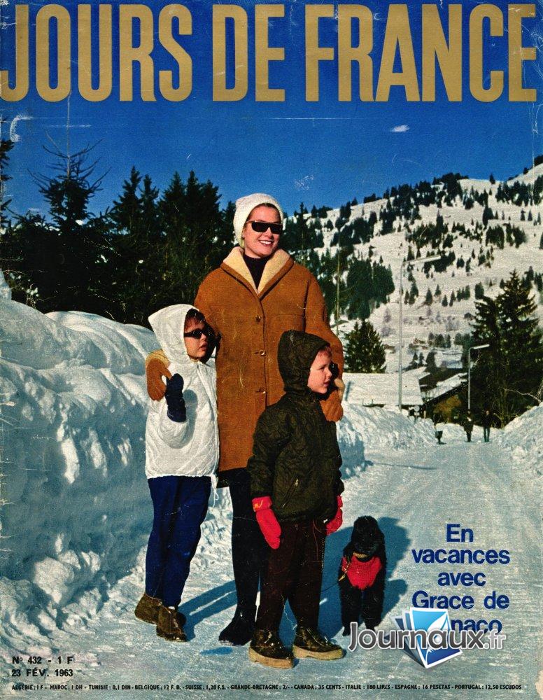 Jours de France du 23 Février 1963  - Grace de Monaco  n° 432 2025-01-07