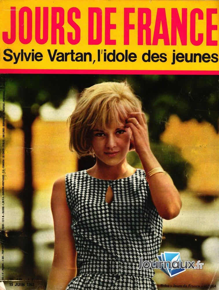 Jours de France du 15 Juin 1963  - Sylvie Vartan, l'idole des jeunes  n° 448 2025-04-08