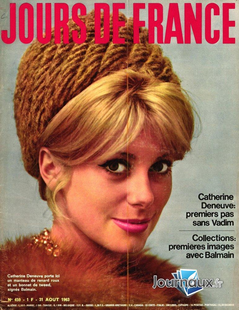 Jours de France du 31 Août 1963 - Catherine Deneuve n° 459 2025-08-26
