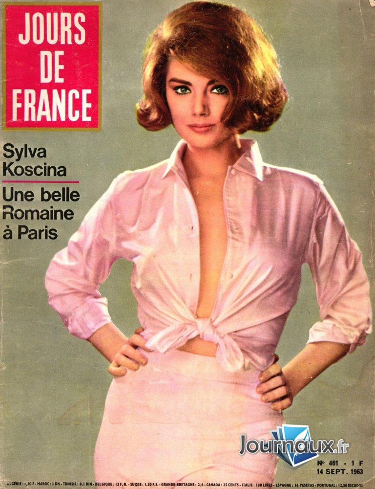Jours de France du 14 Septembre 1963  - Sylva Koscina  n° 461 2025-01-18