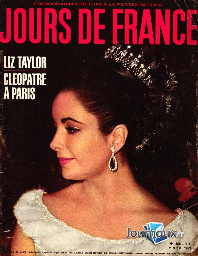 Jours de France du 2 Novembre 1963  - Liz Taylor n° 468 2025-01-09
