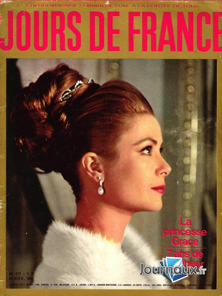 Jours de France du 23 Novembre 1963 - La princesse Grace  n° 471 2025-01-10