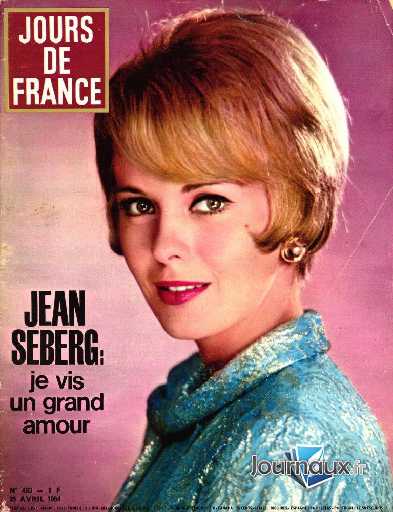 Jours de France du 25 Avril 1964 - Jean Seberg : je vis un grand amour  n° 493 2024-12-27