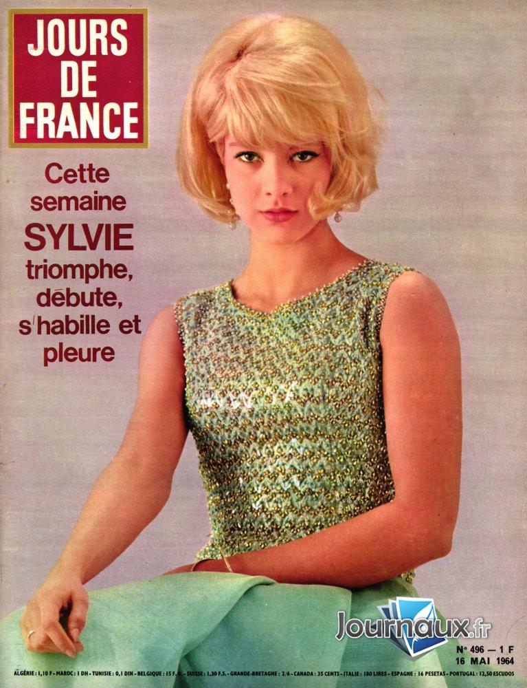 Jours de France du 16 Mai 1964 - Cette semaine Sylvie triomphe, débute, s'habille et pleure  n° 496 2025-04-08