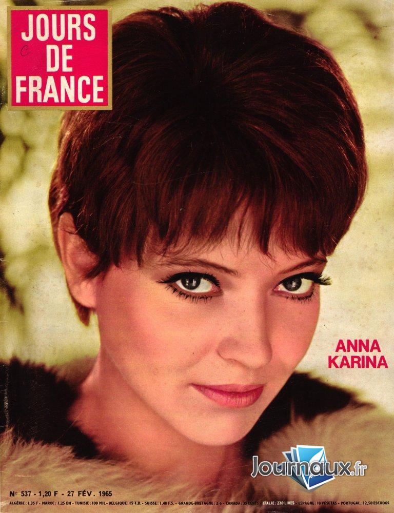 Jours de France du 27 Février 1965 - Anna Karina n° 537 2024-12-14