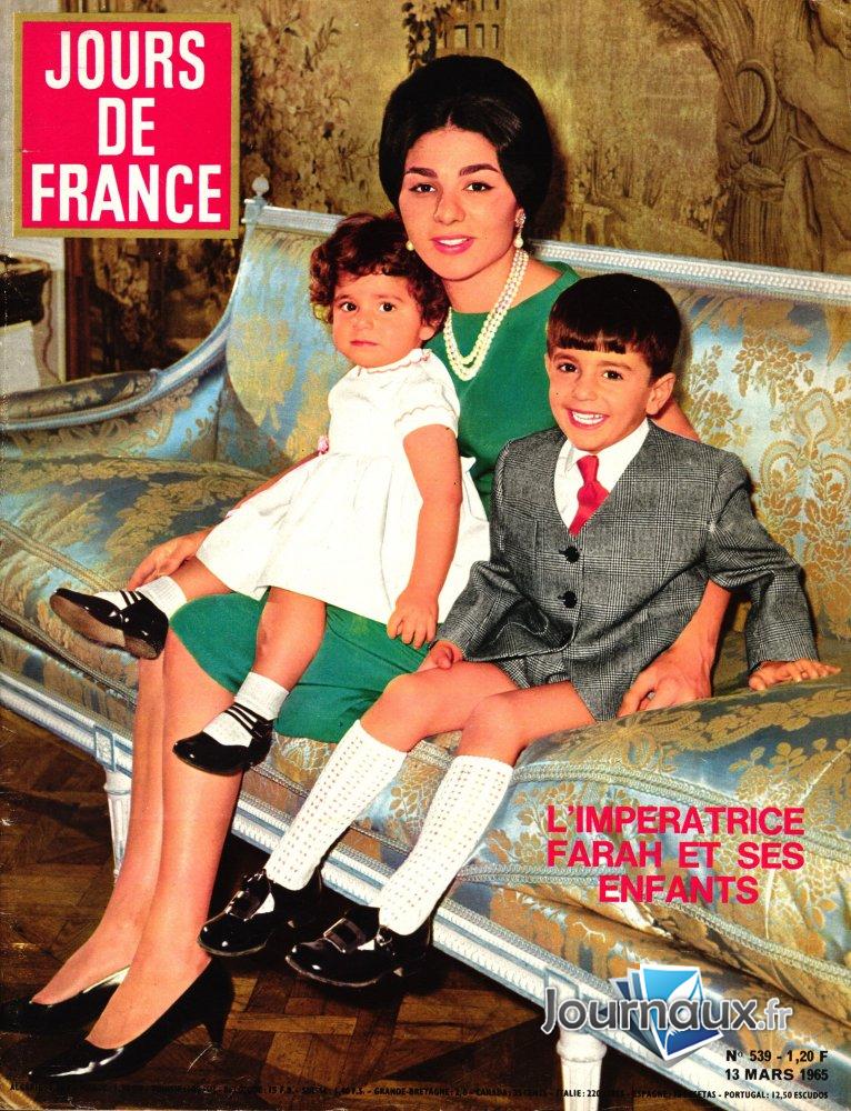 Jours de France du 13 Mars 1965 - L'impératrice Farah et ses enfants   n° 539 2025-03-06