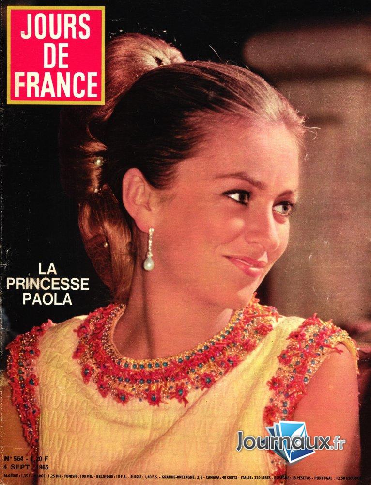 Jours de France du 4 Septembre 1965 - La princesse Paola  n° 564 2024-11-28
