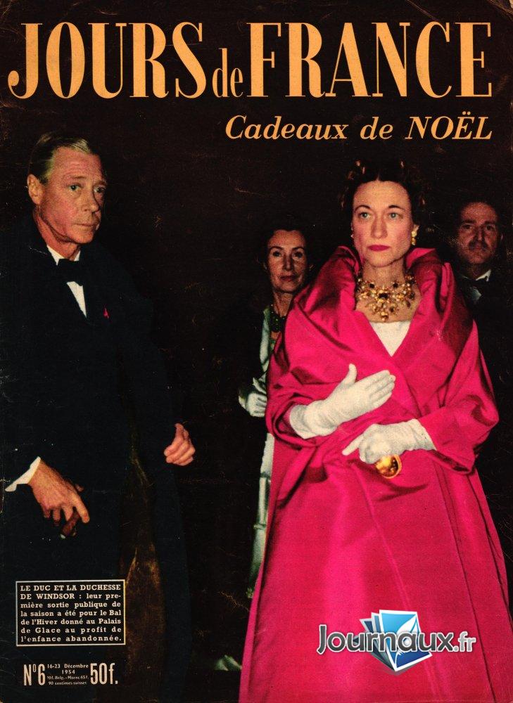 Jours de France du 16 au 23 Décembre 1954 - Le duc et la duchesse de Windsor  n° 6 2024-12-23