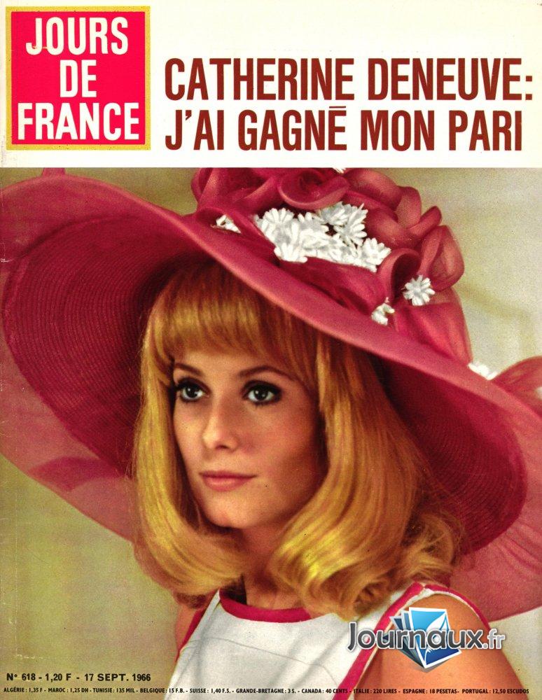 Jours de France du 17 Septembre 1966 - Catherine Deneuve  n° 618 2025-08-27