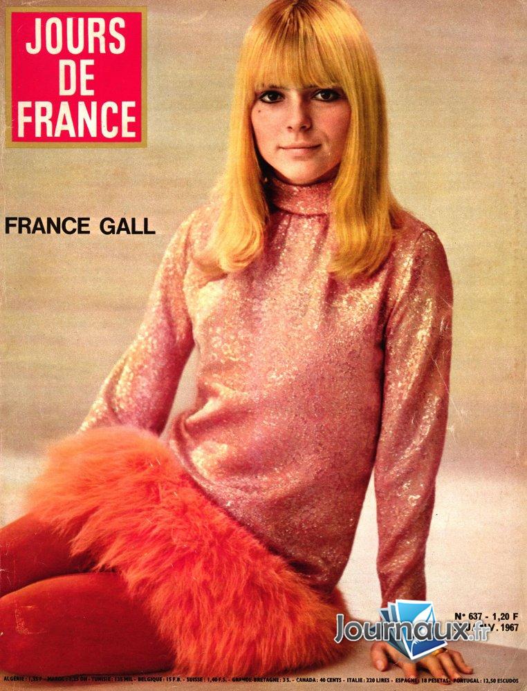 Jours de France du 28 Janvier 1967 - France Gall n° 637 2024-12-31