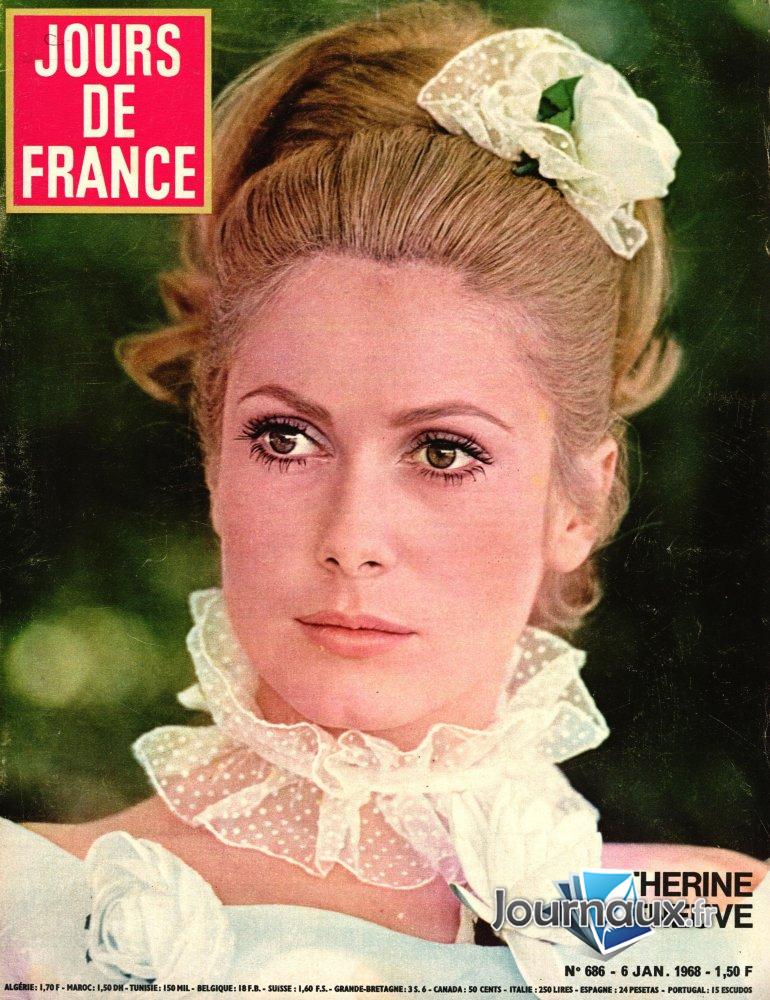 Jours de France du 6 Janvier 1968  - Catherine Deneuve  n° 686 2025-08-27