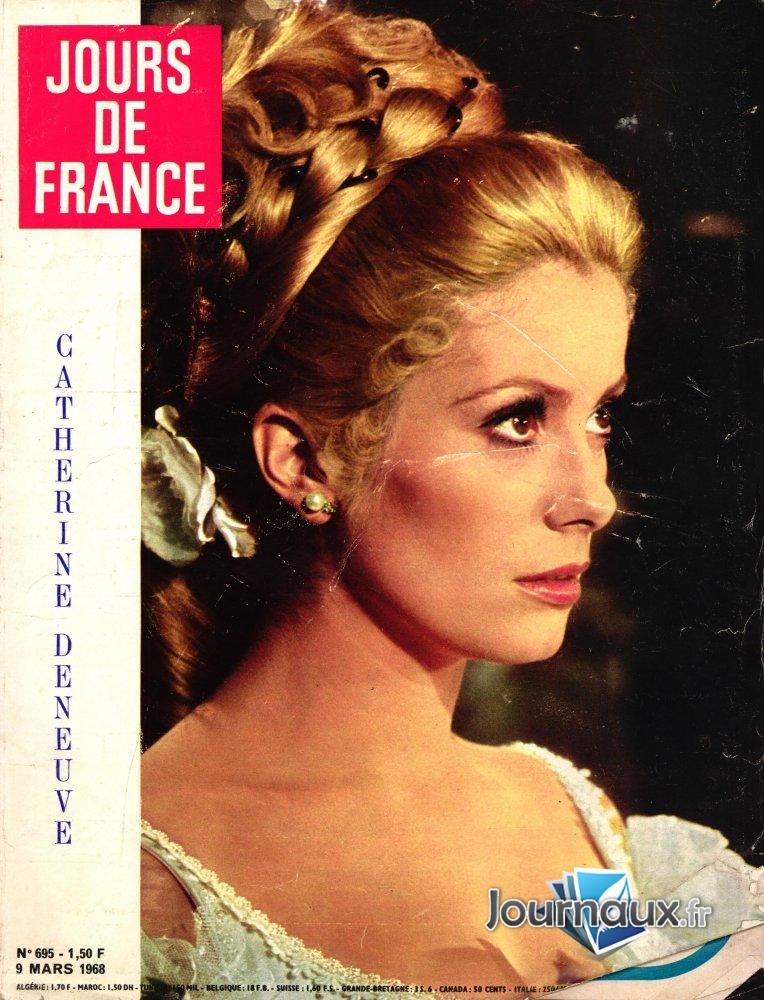 Jours de France du 9 Mars 1968  - Catherine Deneuve  n° 695 2025-02-27