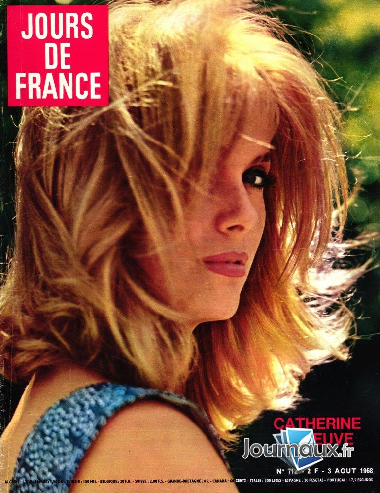 Jours de France du 3 Août 1968  - Catherine Deneuve  n° 712 2025-08-26