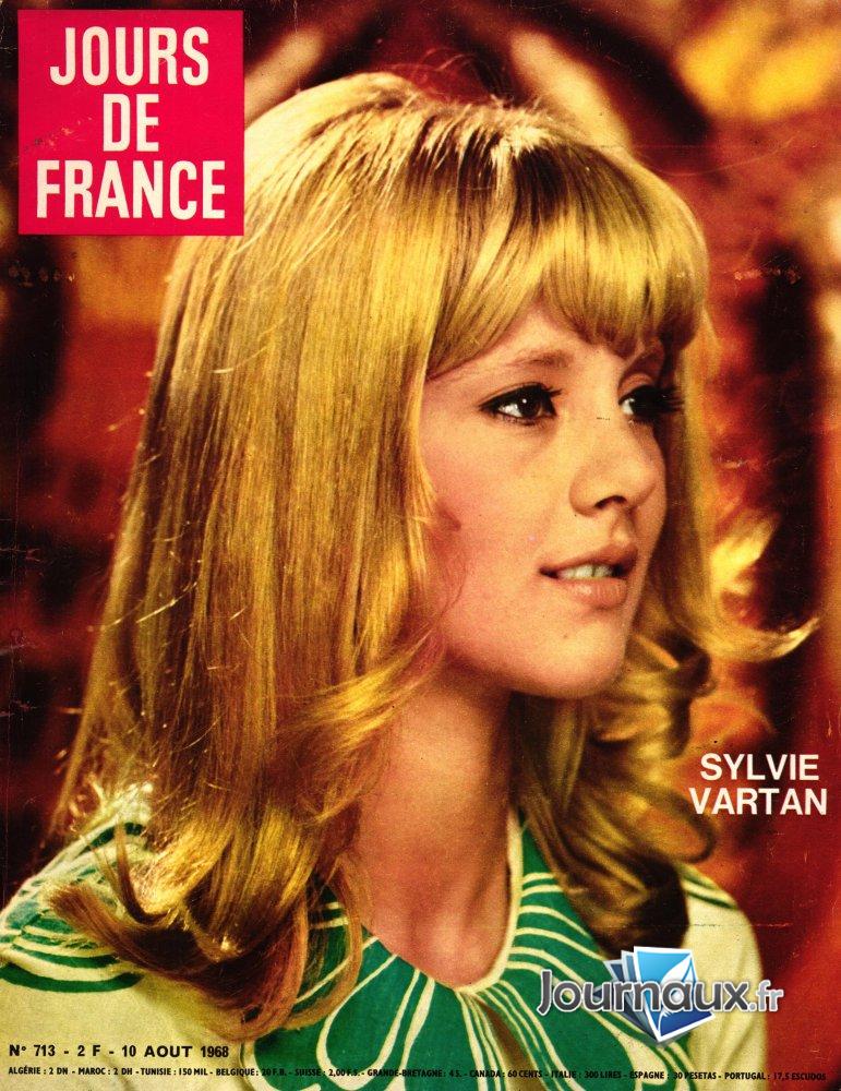 Jours de France du 10 Août 1968 - Sylvie Vartan  n° 713 2026-02-04
