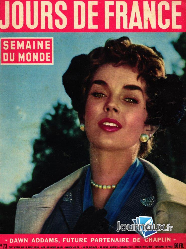 Jours de France du 7 Avril au 14 Avril 1956 - Dawn addams  n° 73 2025-02-12