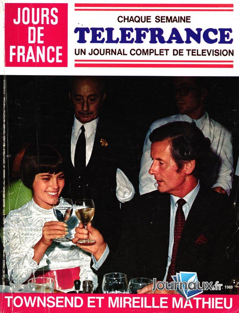 Jours de France du 25-09-1969 Townsend et Mireille Mathieu