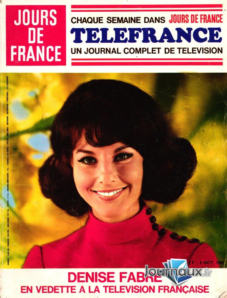 Jours de France du 09-10-1969 Denise Fabre
