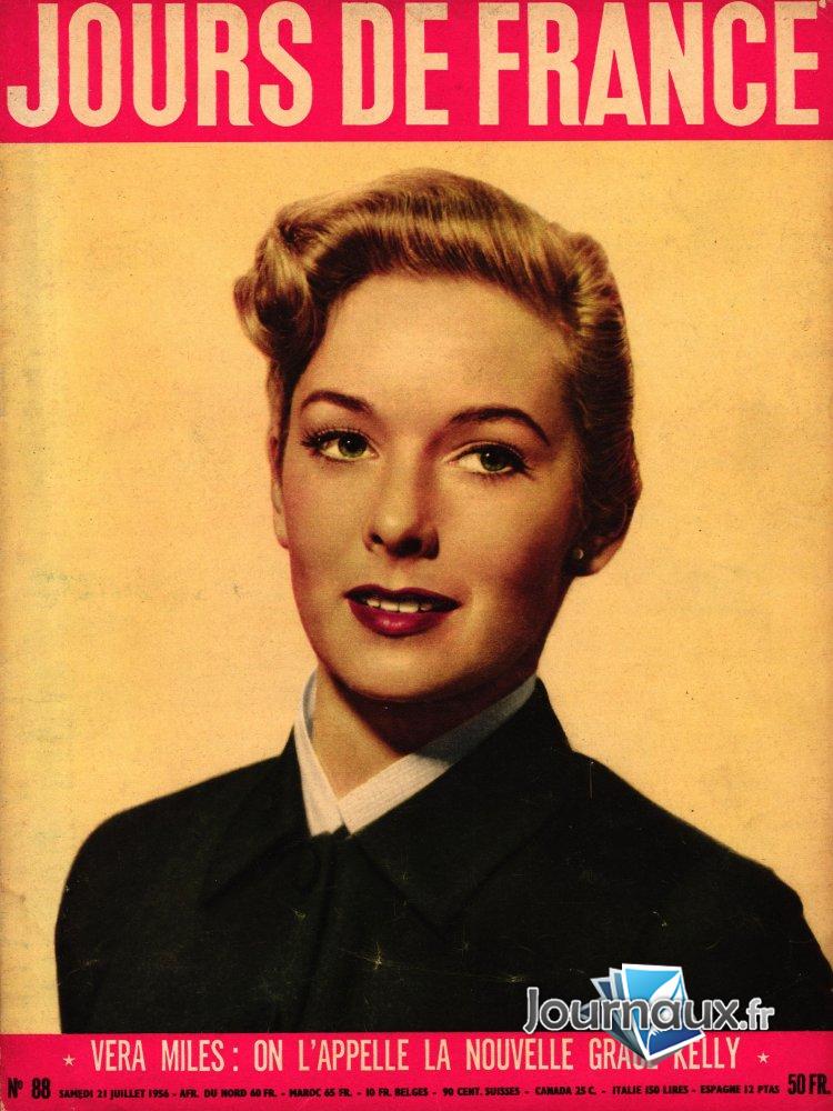 Jours de France du 21 Juillet 1956 - Vera Miles  n° 88 2024-12-26