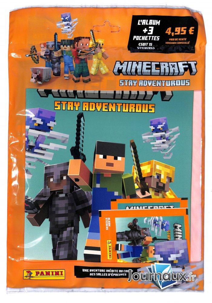 Panini album + pochettes Minecraft stay adventurous n° 1 2026-03-19