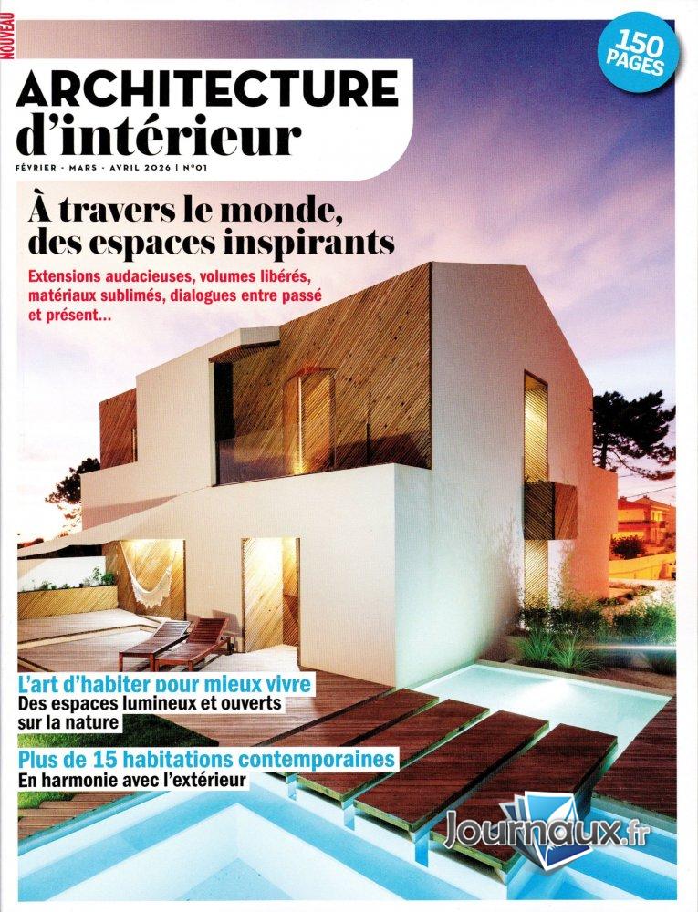 Architecture d'Intérieure n° 1 2026-01-22