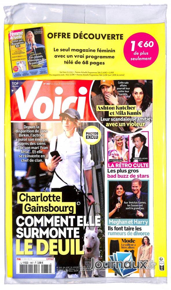 Voici + Femme Actuelle Programme Télé n° 1867 2023-09-18