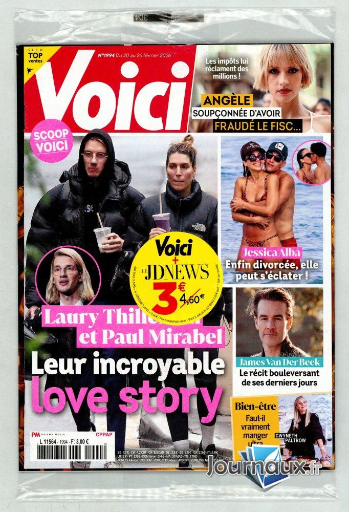 Pack Voici + JD news n° 1994 2026-02-20