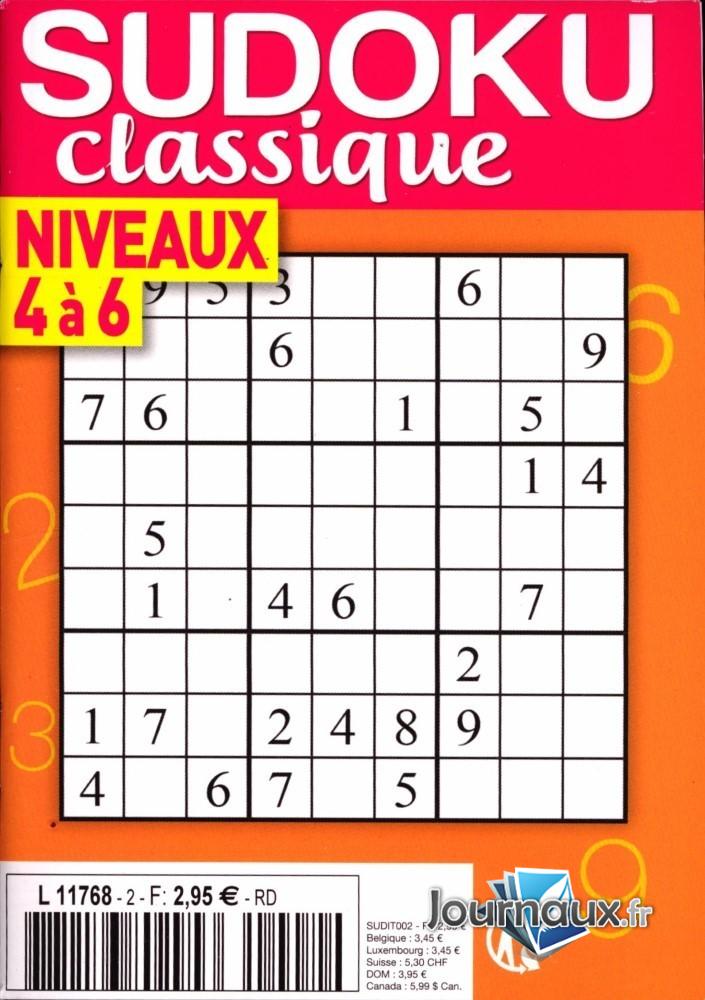 Www journaux fr Sudoku Classique Niv 4 6