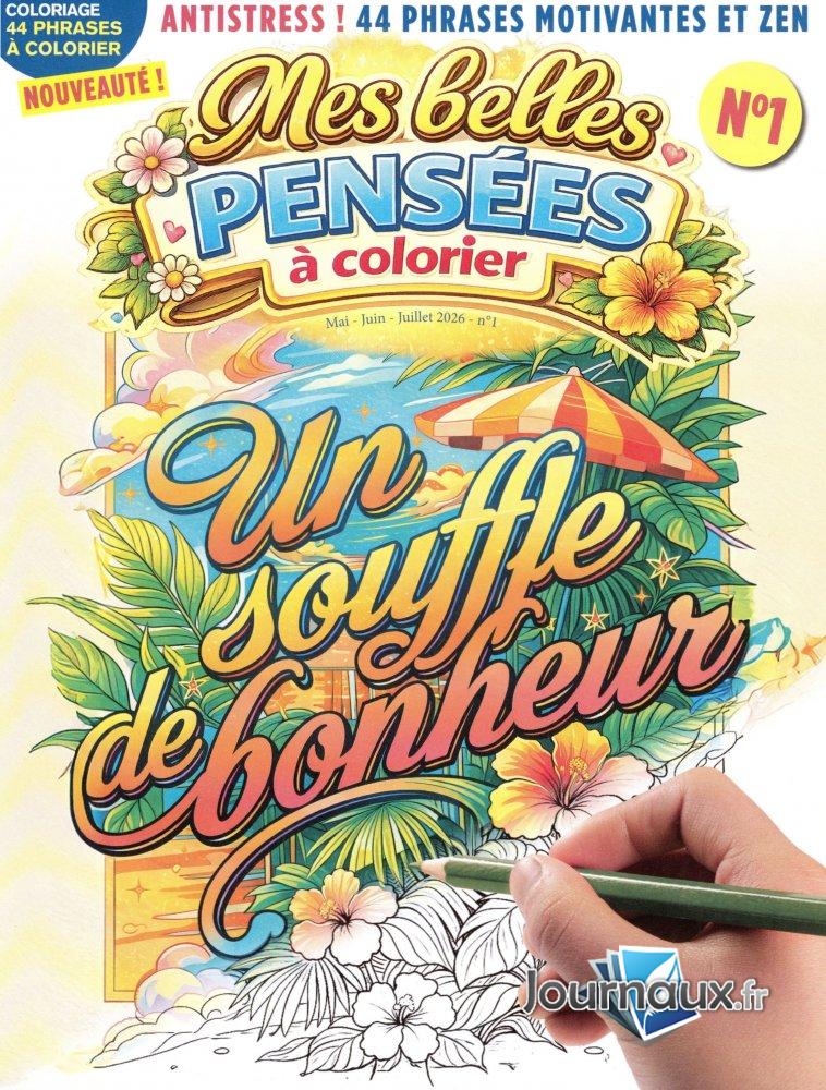 Mes Belles Pensées à colorier n° 1 2026-05-12