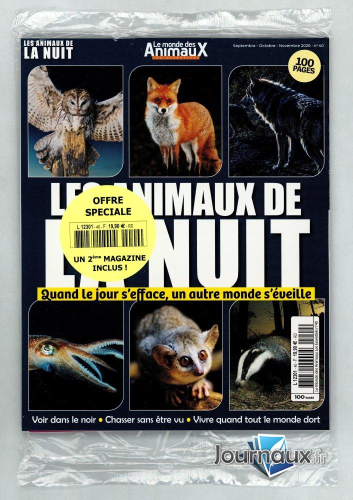 Offre spécial le monde des animaux les essentiels + 1 magazine n° 40 2026-09-16