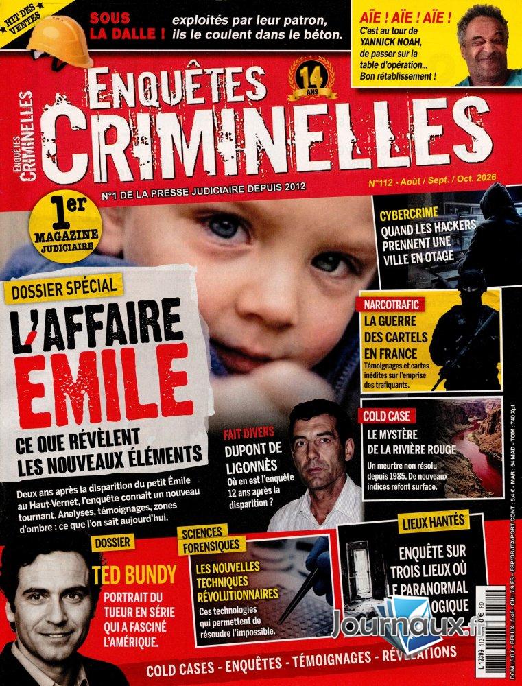 Enquêtes Criminelles  n° 112 2026-08-14