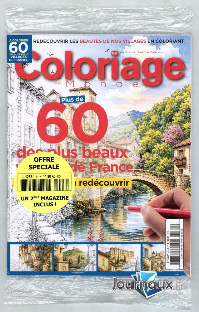 Coloriage du Monde + 1 magazine n° 8 2026-06-23