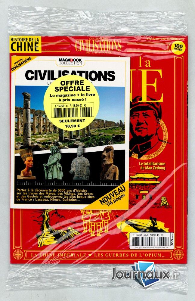 Offre spéciale les grandes civilisations de l'histoire + livre n° 48 2026-07-02