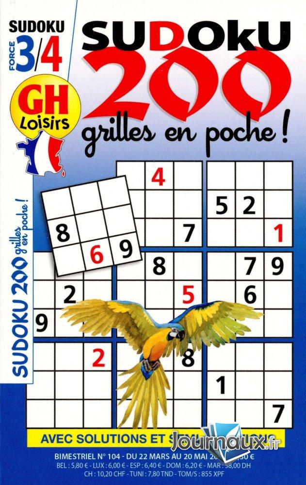 GH Sudoku 200 Grilles en Poche Niv 3-4 n° 103 2025-01-23