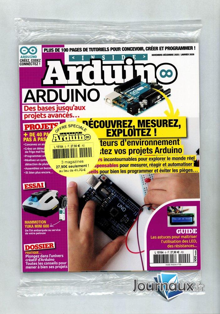 Inside Arduino Pack 3 Magazines n° 9 2025-10-24