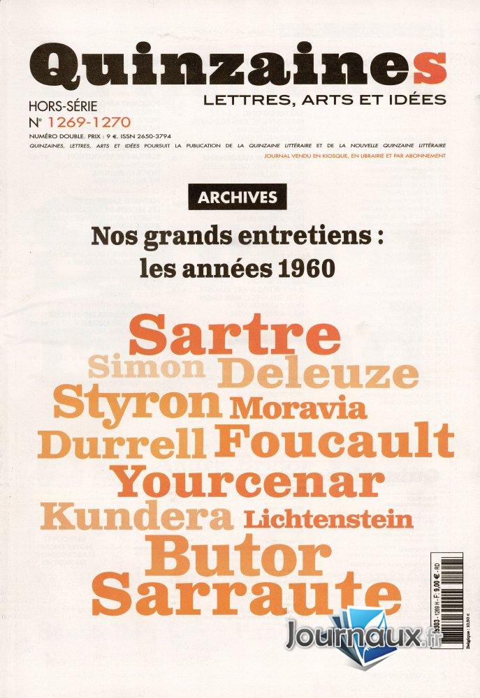 Quinzaines n° 1269 2025-10-20