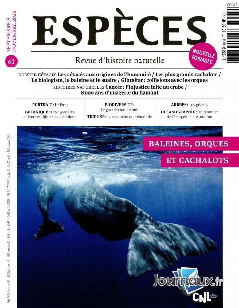Espèces n° 61 2026-08-27