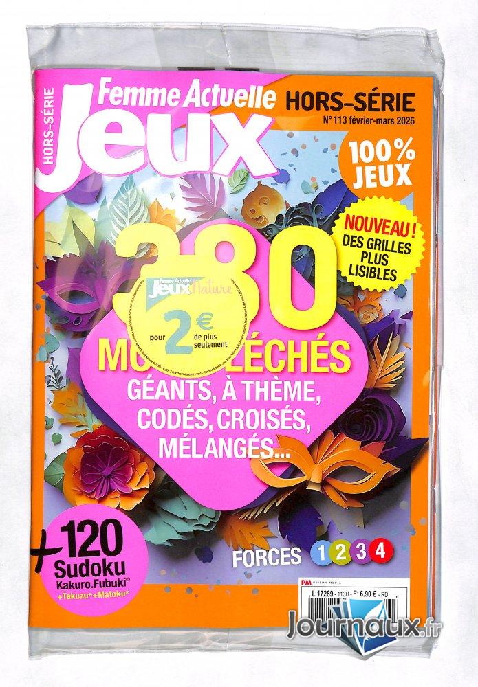 Femme Actuelle Jeux Hors Série + Femme Actuelle Jeux Nature  n° 113 2025-01-23
