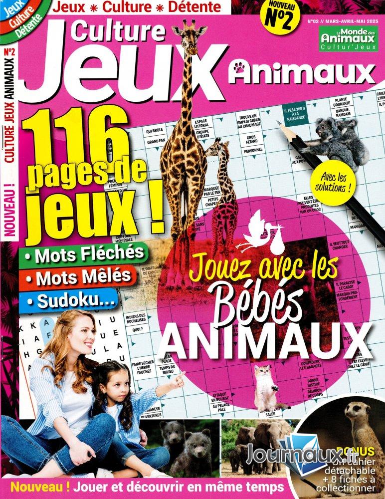 Le Monde des Animaux Cultur'Jeux n° 2 2025-03-07