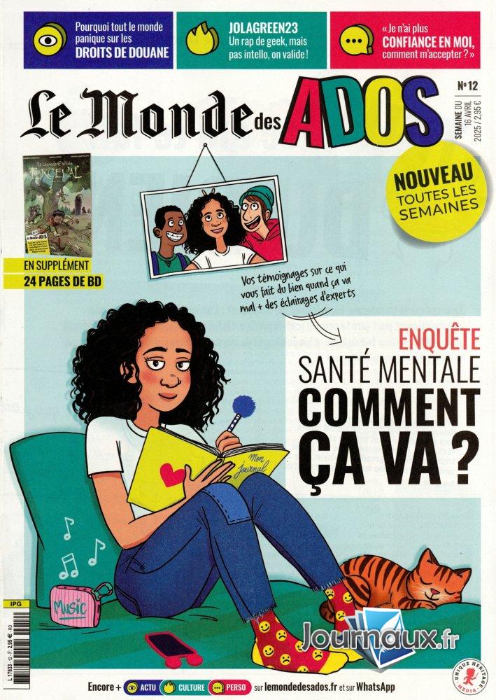 Le Monde des Ados - L'Hebdo n° 12 2025-04-18