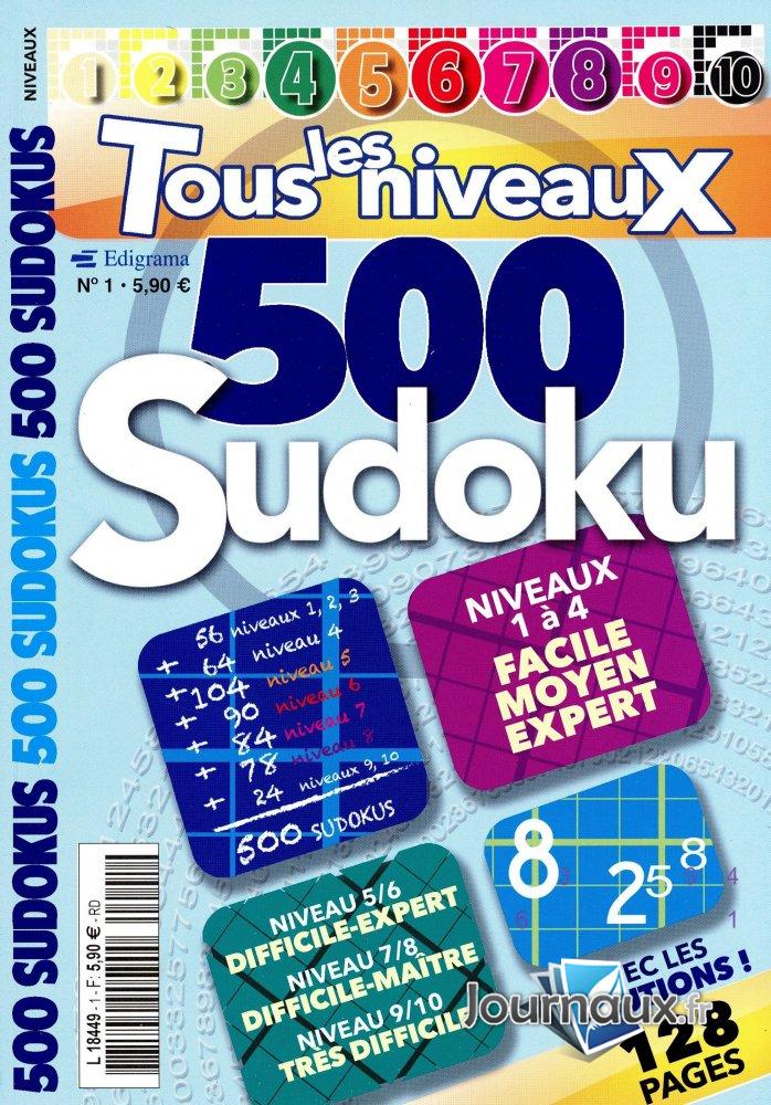 500 Sudoku - Tous les Niveaux n° 1 2025-06-27