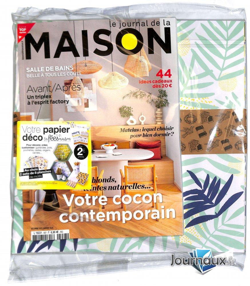 Le Journal de la Maison + Papier déco n° 557 2023-11-29