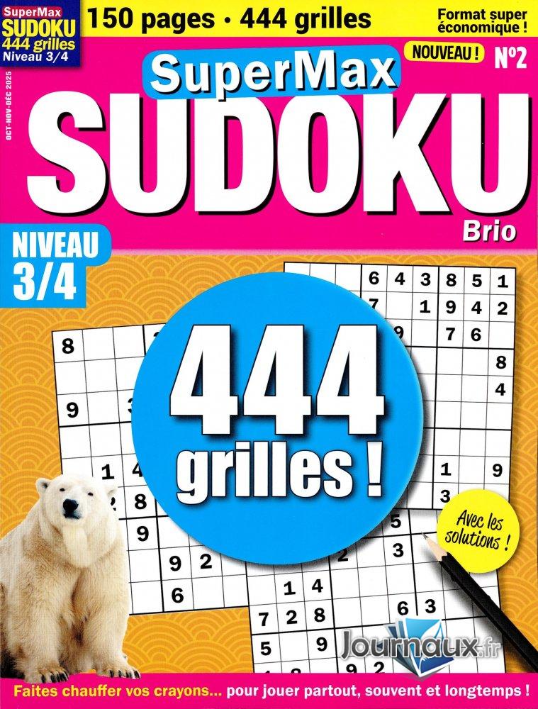 SuperMax Sudoku Brio Niveau 4 n° 2 2025-10-09
