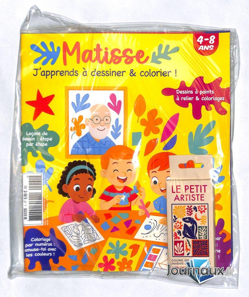Matisse j'apprends à dessiner & colorier !  n° 1 2025-07-17