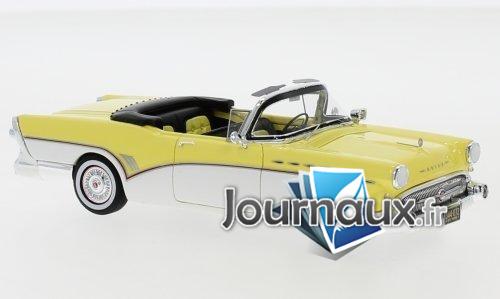 Buick Roadmaster Convertible, jaune clair/blanc - 1957