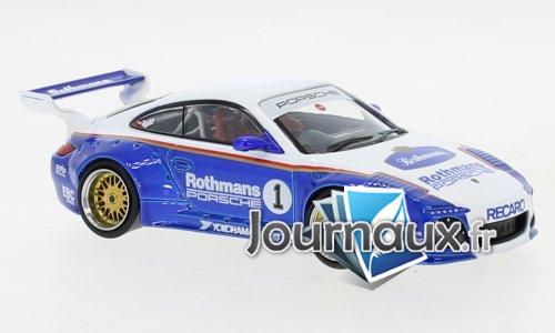 Porsche 911 (997) Old & New, blanche/metallic-blau, RHD, Rothmans-Porsche