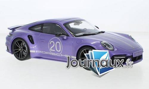 Porsche 911 (992) Turbo S, metallic-violett - 2021