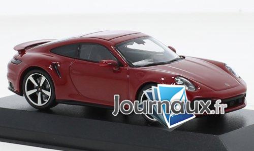 Porsche 911 (992) Turbo S, rouge foncé - 2020