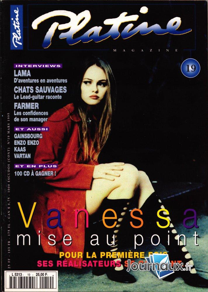 Platine Vanessa Paradis Mars 1995