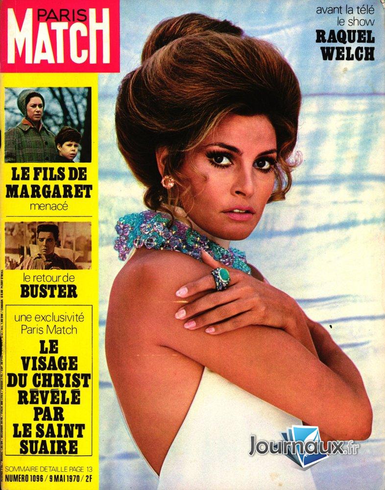 Paris Match du 09 Mai 1970 Raquel Welch n° 1096 2023-11-28